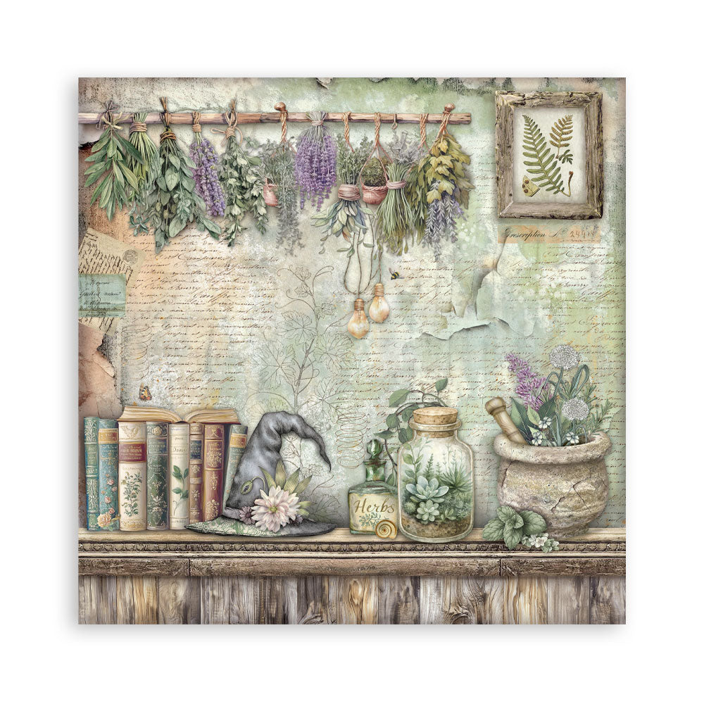 Stamperia Herbarium Silvae 8×8 Maxi Paper Pack Single Face (SBBSXB20)