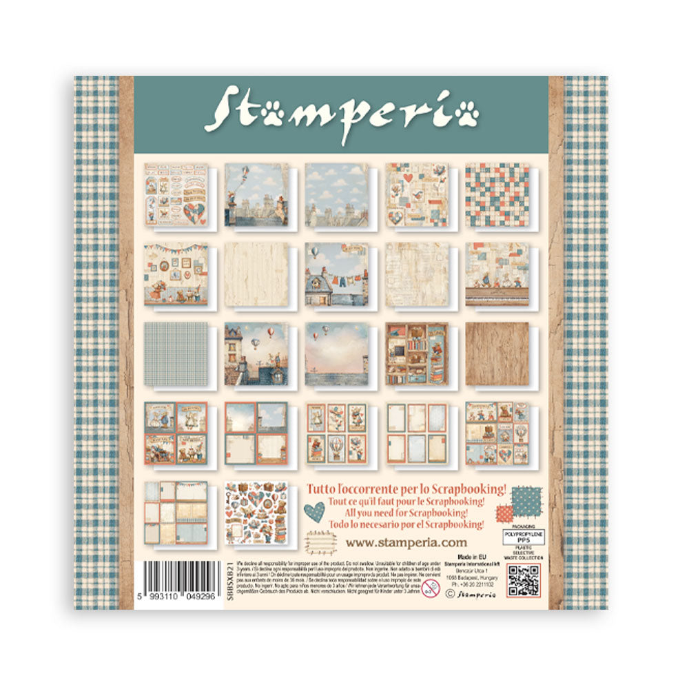 Stamperia Family 8×8 Inch Maxi Paper Pack – Single Face (SBBSXB21)