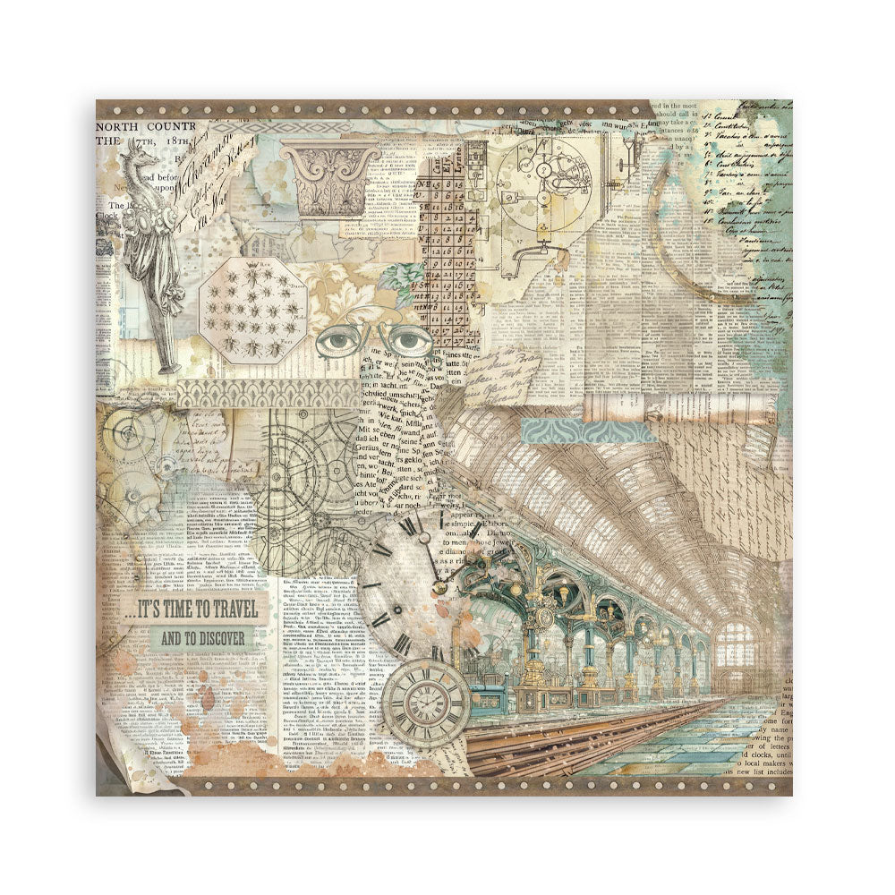Stamperia Gardens of Time 8x8 Maxi Single Face (SBBSXB24)