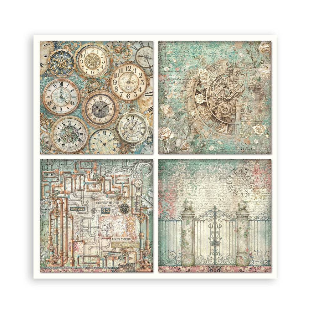 Stamperia Gardens of Time 8x8 Maxi Single Face (SBBSXB24)