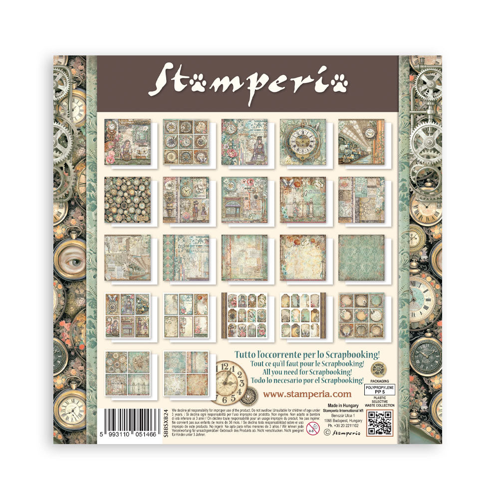 Stamperia Gardens of Time 8x8 Maxi Single Face (SBBSXB24)