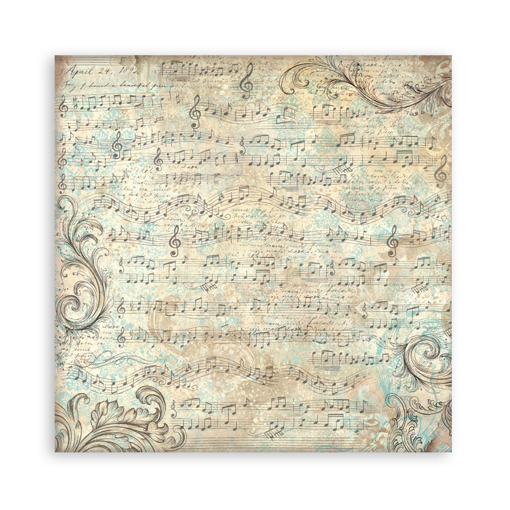 Stamperia Symphony 8x8 Inch Paper Pack (Single Face) by Sara Alcobendas (SBBSXB26)