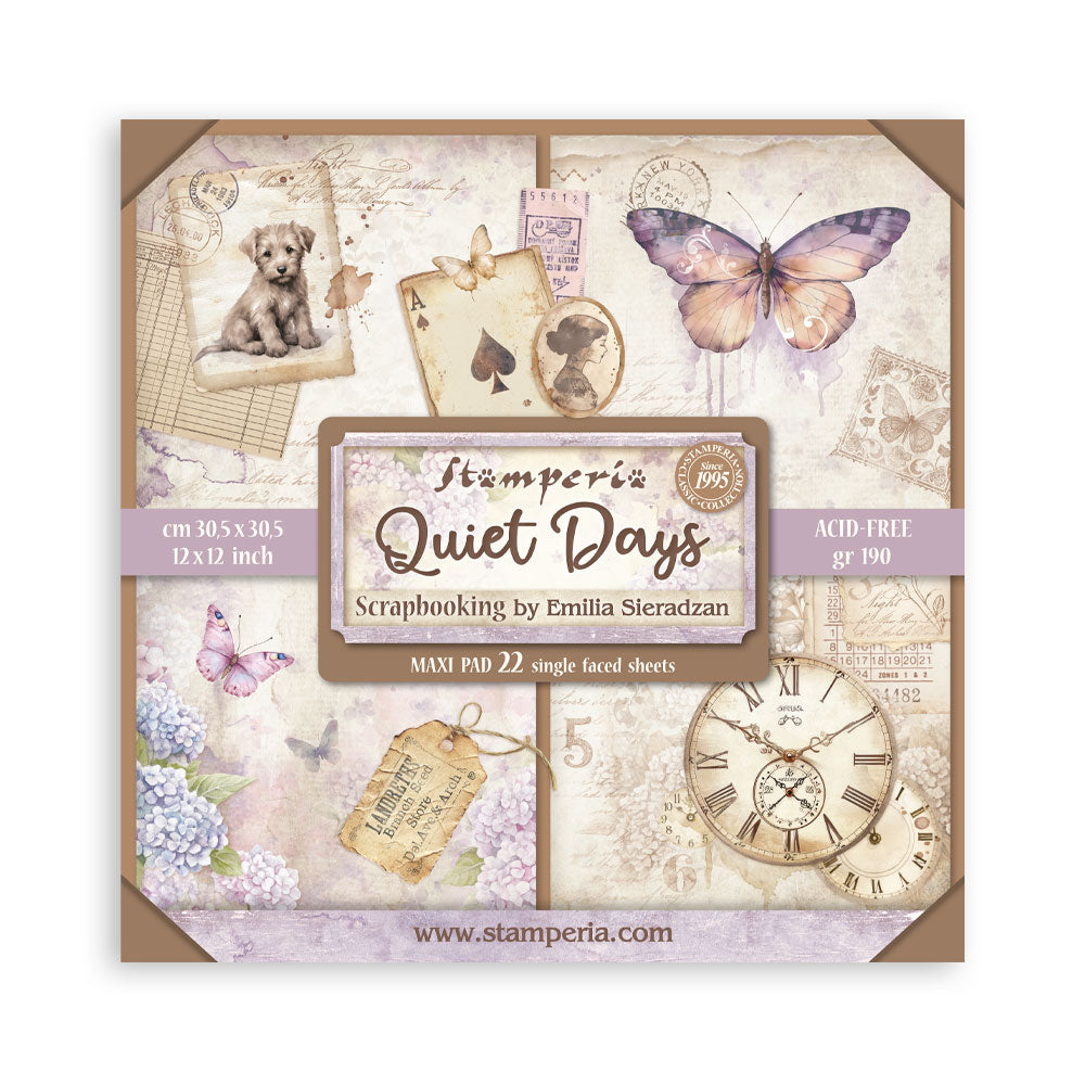 Stamperia Quiet Days 12x12 Maxi Paper Pack (SBBXLB31)