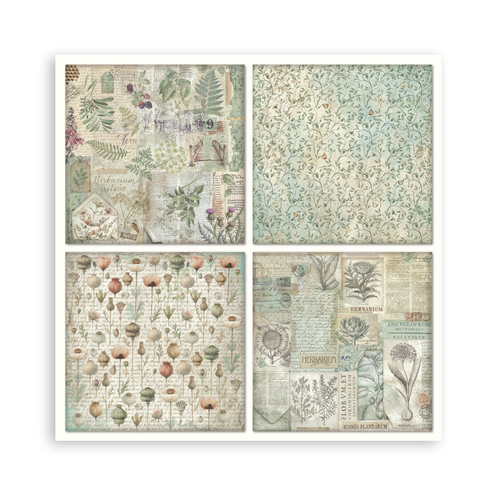 Stamperia Herbarium Silvae 12×12 Maxi Paper Pack Single Face (SBBXLB32)