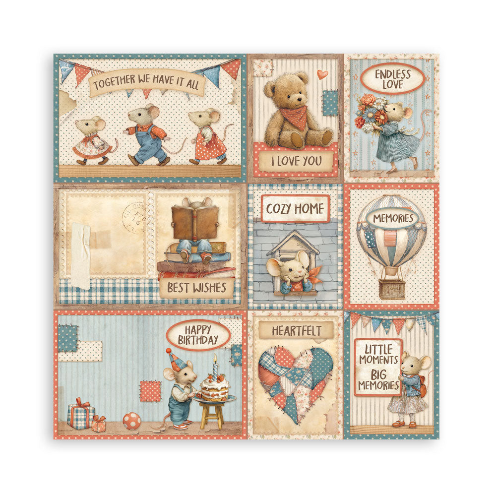 Stamperia Family 12×12 Inch Maxi Paper Pack – Single Face (SBBXLB33)
