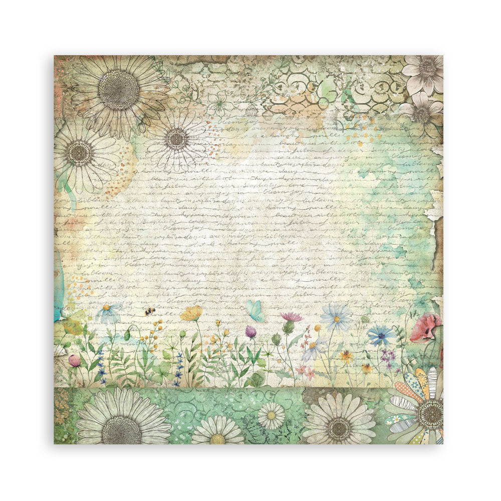 Stamperia Daisy Art 12x12 Inch Paper Pack Maxi (Single Face) (SBBXLB34)