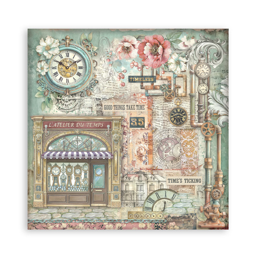 Stamperia Gardens of Time 12x12 Maxi Single Face (SBBXLB36)