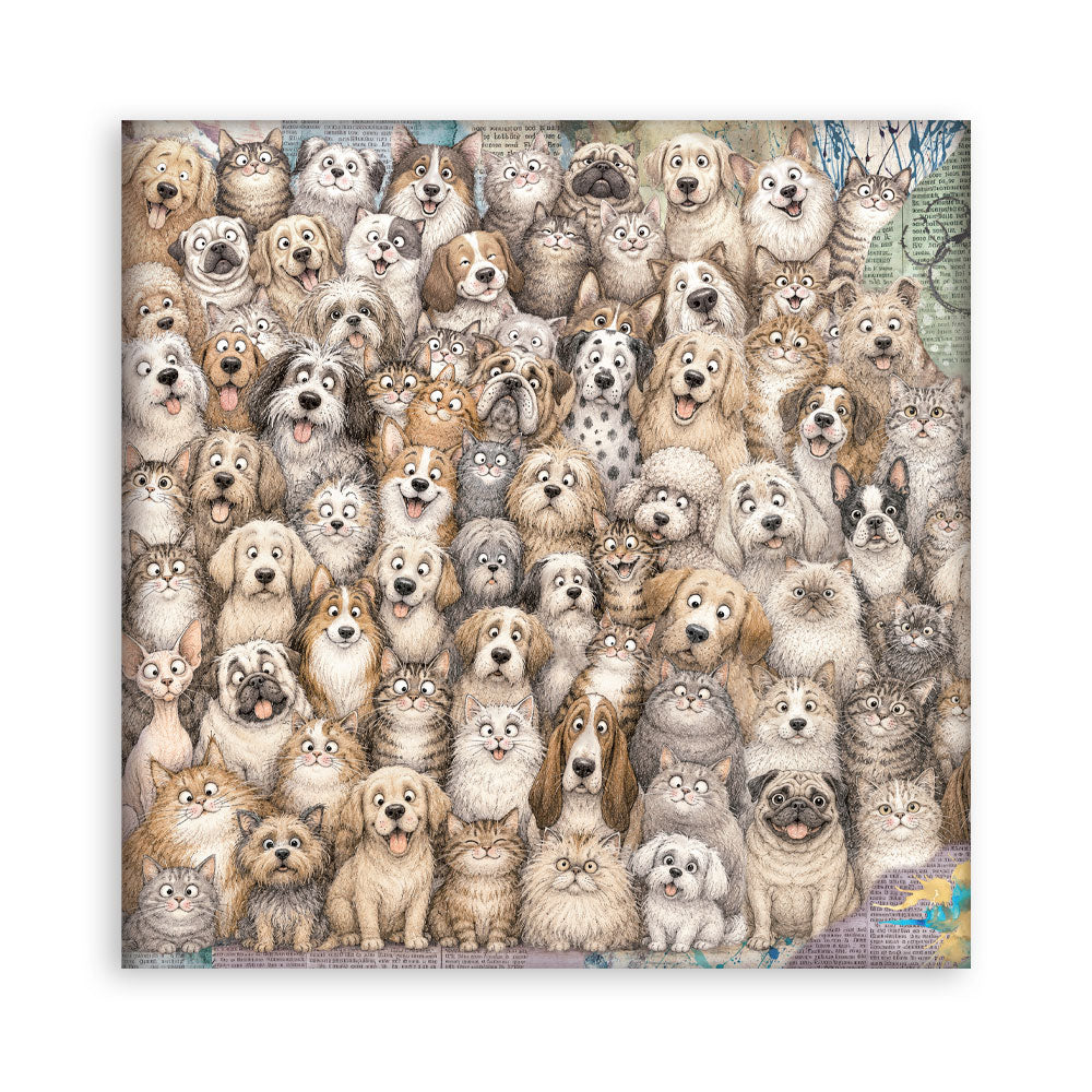 Stamperia Furry Friends 2 12x12 Inch Paper Pack (Single Face) by Antonis Tzanidakis - SBBXLB41