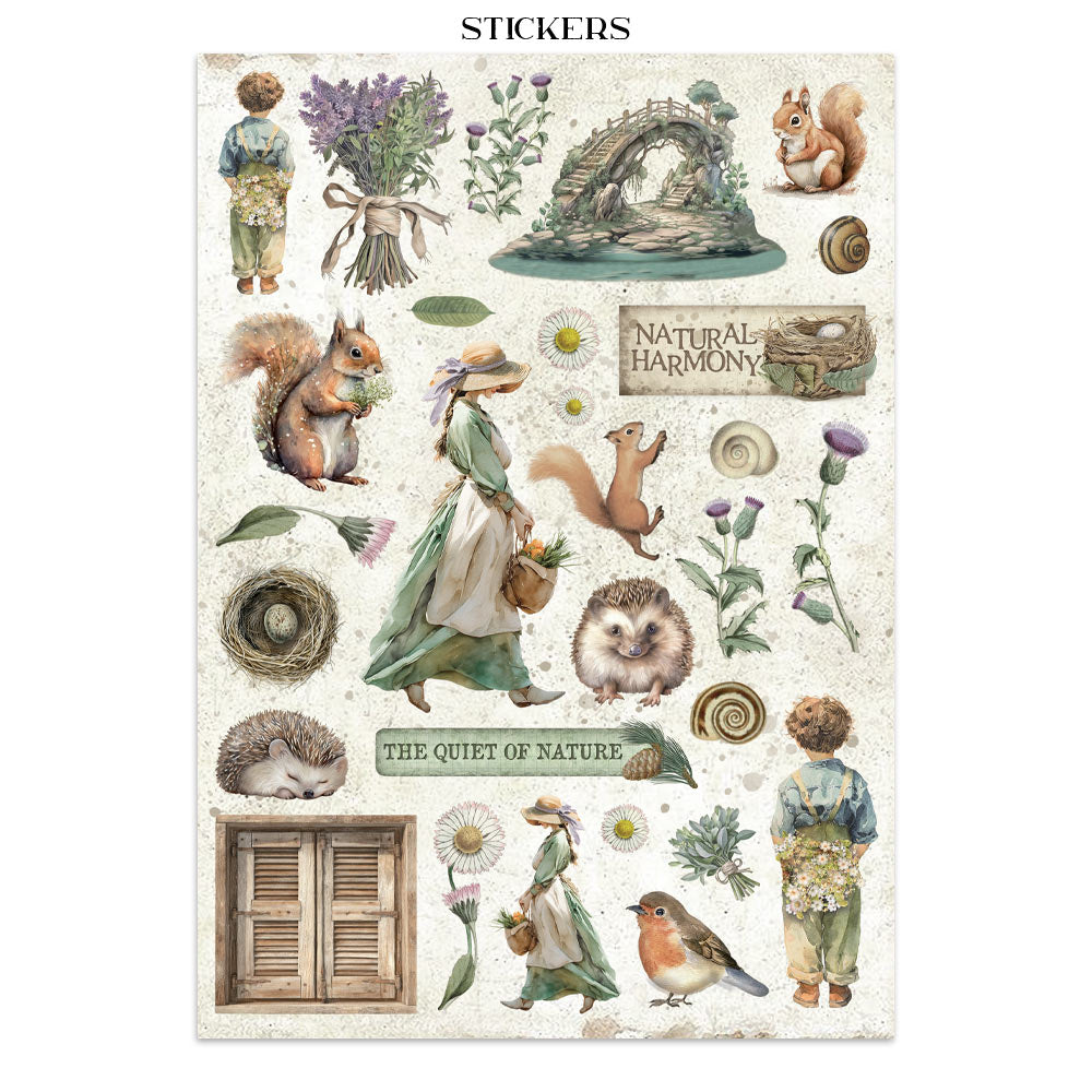 Stamperia Herbarium Silvae Junk Journal Stickers (SBJK09)