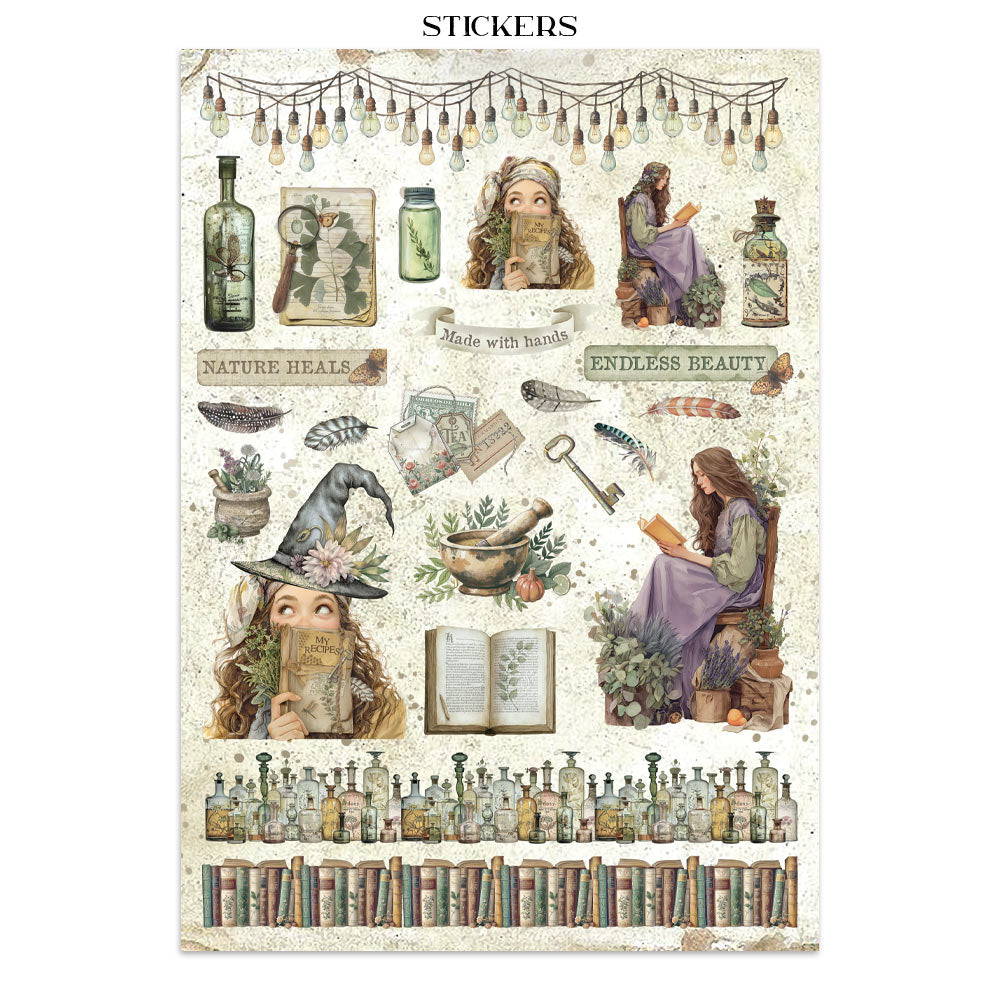 Stamperia Herbarium Silvae Junk Journal Stickers (SBJK09)