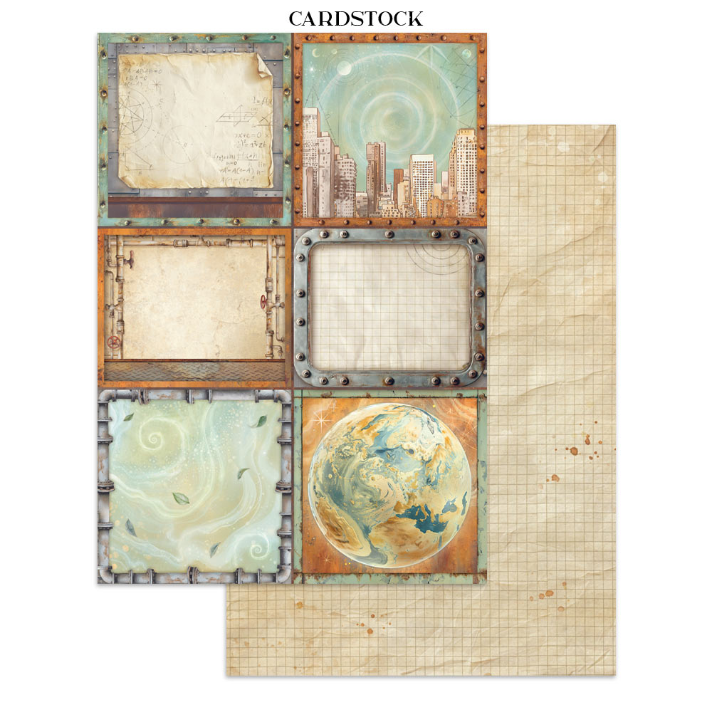 Stamperia A New Beginning Junk Journal Stickers Backgrounds Cut-Outs (SBJK16)