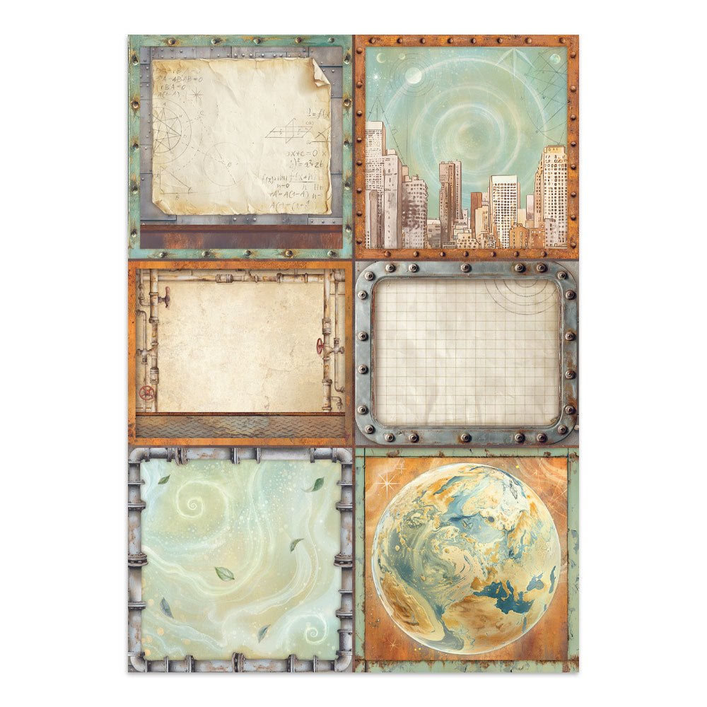Stamperia A New Beginning Junk Journal Stickers Backgrounds Cut-Outs (SBJK16)