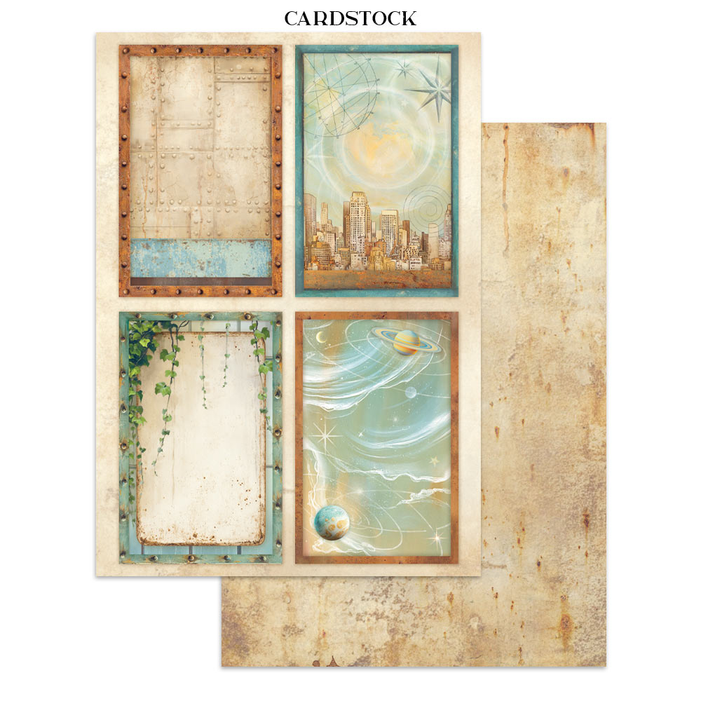Stamperia A New Beginning Junk Journal Stickers Backgrounds Cut-Outs (SBJK16)