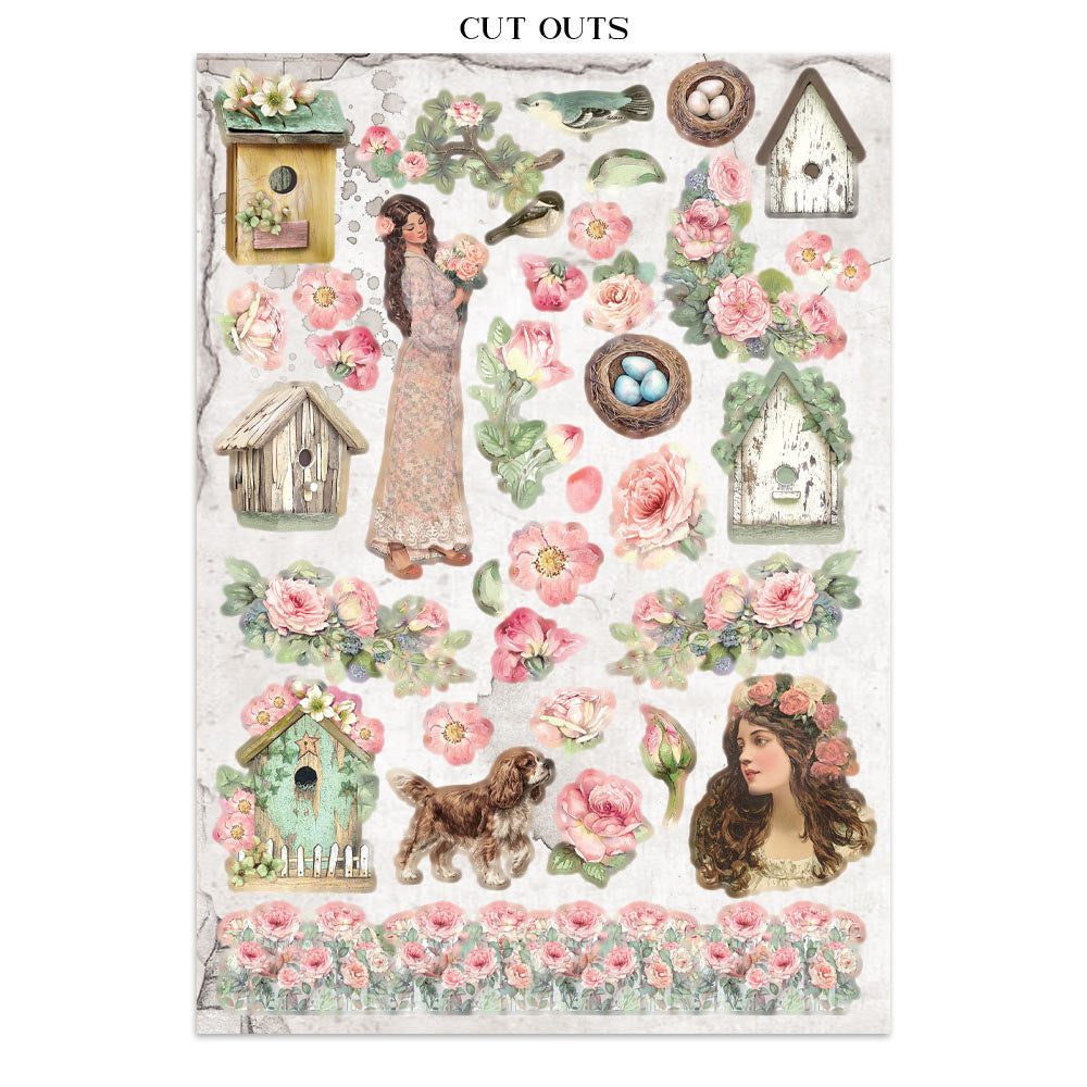 Stamperia House of Roses Junk Journal Kit (SBJK19)