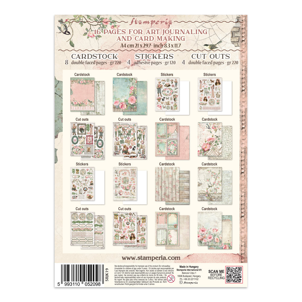 Stamperia House of Roses Junk Journal Kit (SBJK19)