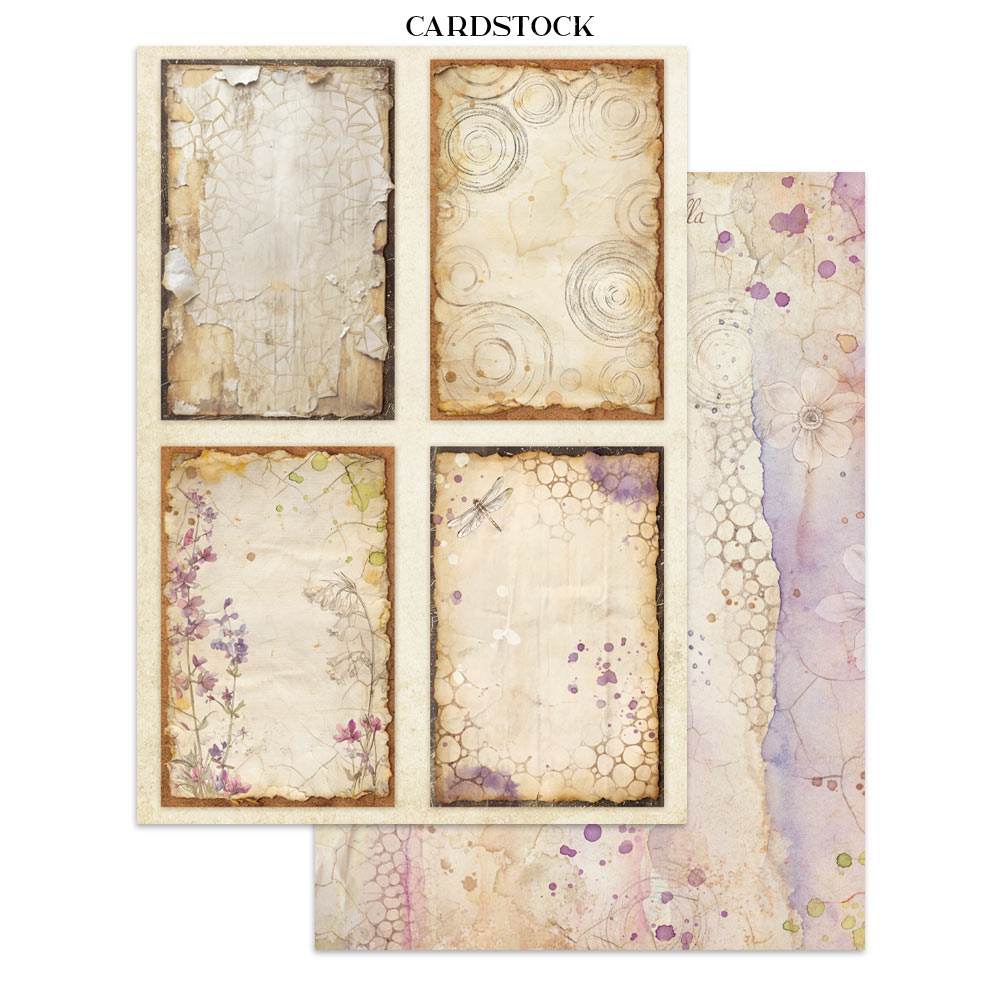 Stamperia All Around Junk Journal Stickers, Backgrounds, Cut-Outs (SBJK20)