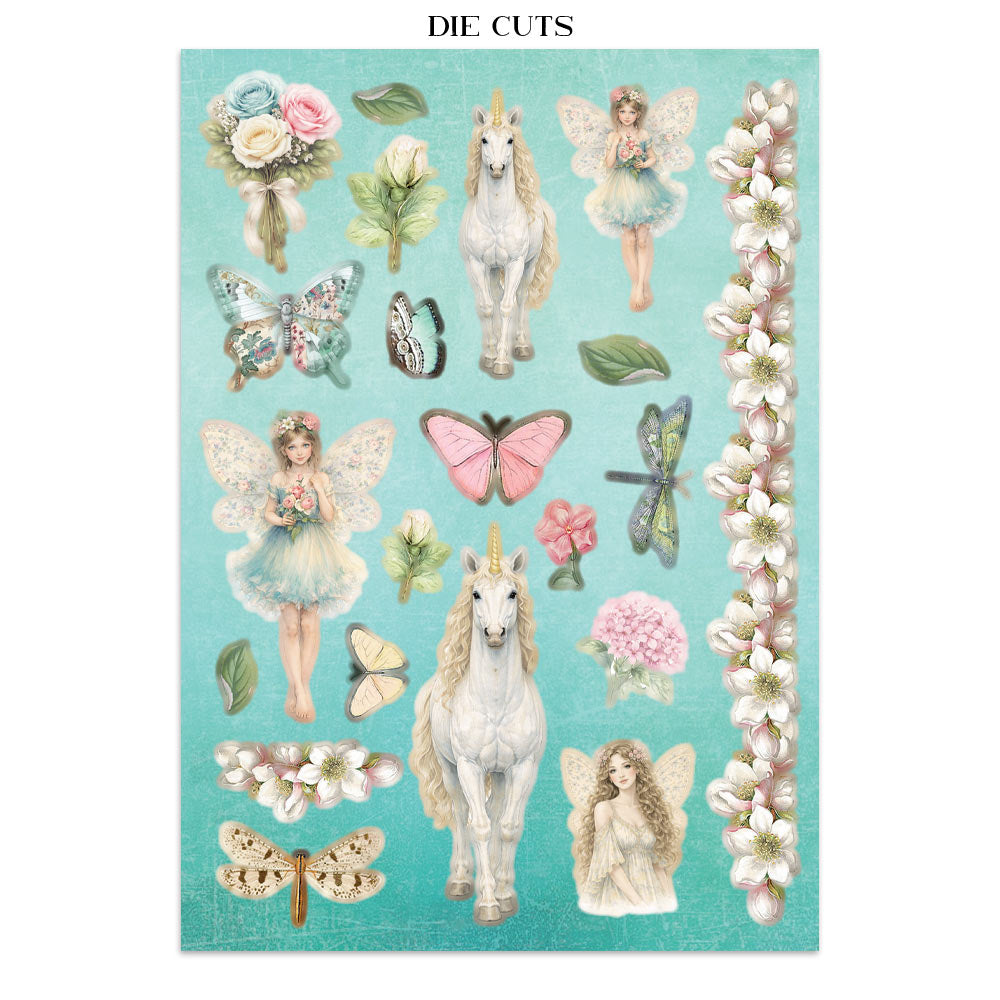 Stamperia Wonderland Junk Journal Stickers, Backgrounds, Cut-Outs (SBJK21)