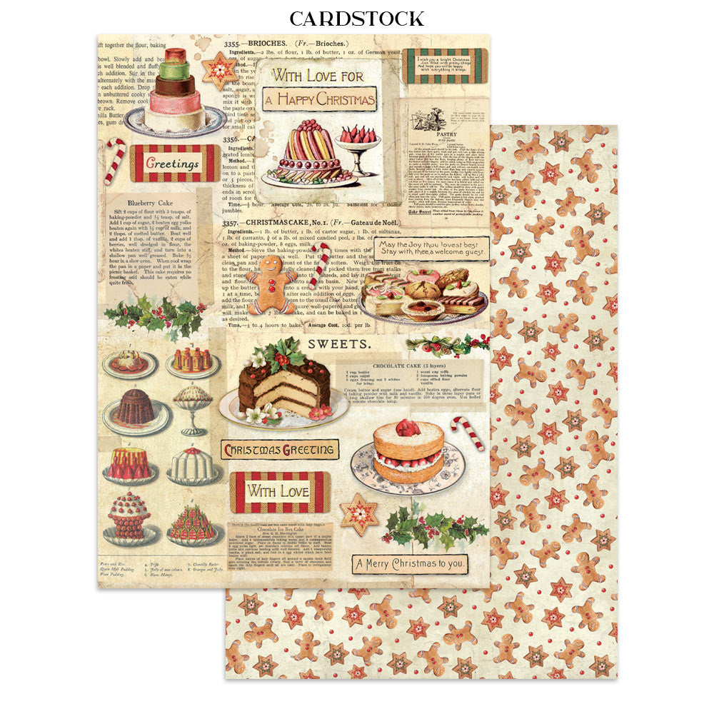 Stamperia Classic Christmas Junk Journal Stickers, Backgrounds and Cut-Outs - SBJK23