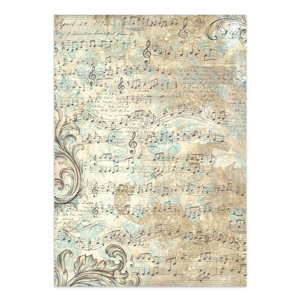 Stamperia Symphony Junk Journal Stickers, Backgrounds, Cut-Outs by Sara Alcobendas (SBJK24)