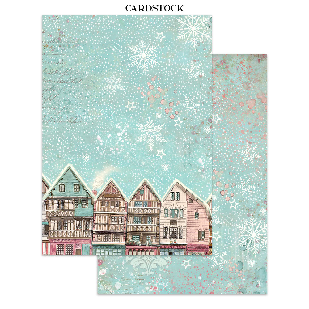 Stamperia Winter Magic Junk Journal Stickers, Backgrounds and Cut-Outs - SBJK25