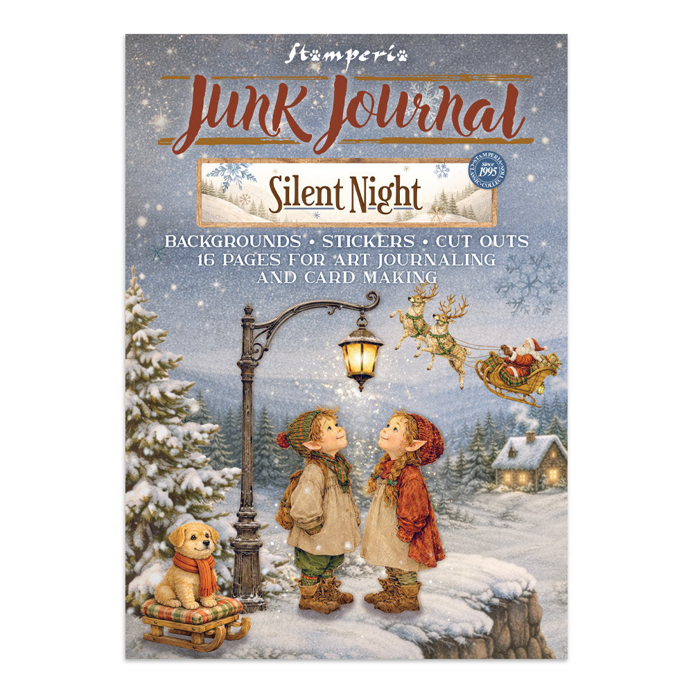 Stamperia Silent Night Junk Journal Stickers, Backgrounds and Cut-Outs - SBJK27