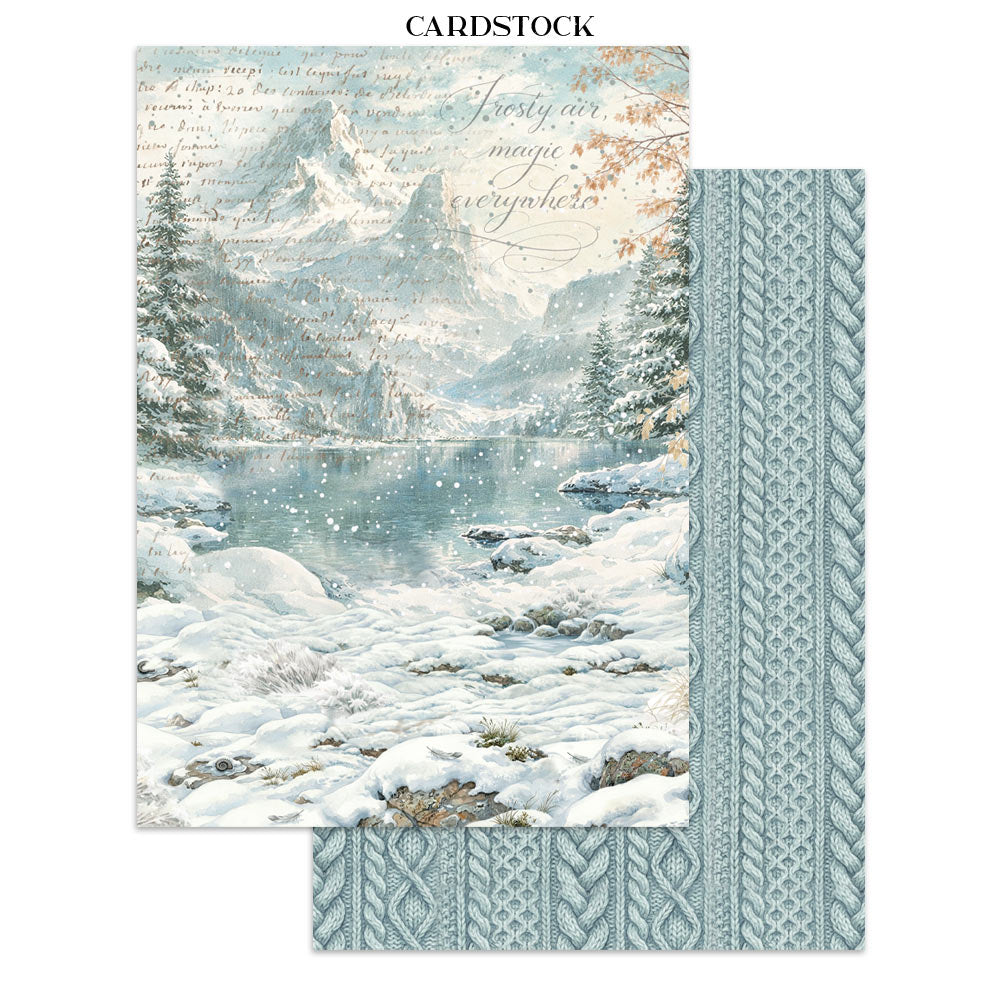 Stamperia White Christmas Junk Journal Stickers, Backgrounds and Cut-Outs by Cristina Radovan - SBJK28