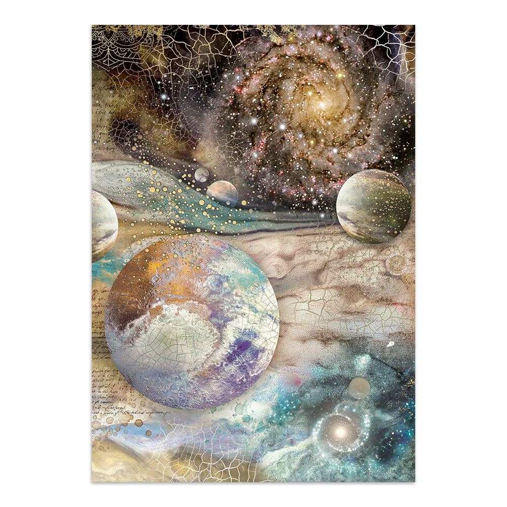 Stamperia Cosmos Junk Journal Stickers, Backgrounds, Cut-Outs by Cristina Radovan - SBJK29