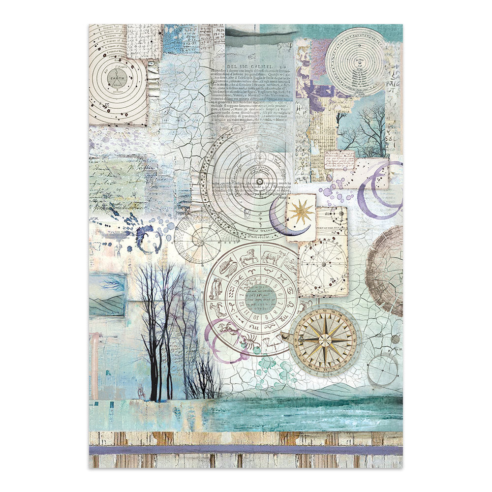 Stamperia Cosmos Junk Journal Stickers, Backgrounds, Cut-Outs by Cristina Radovan - SBJK29