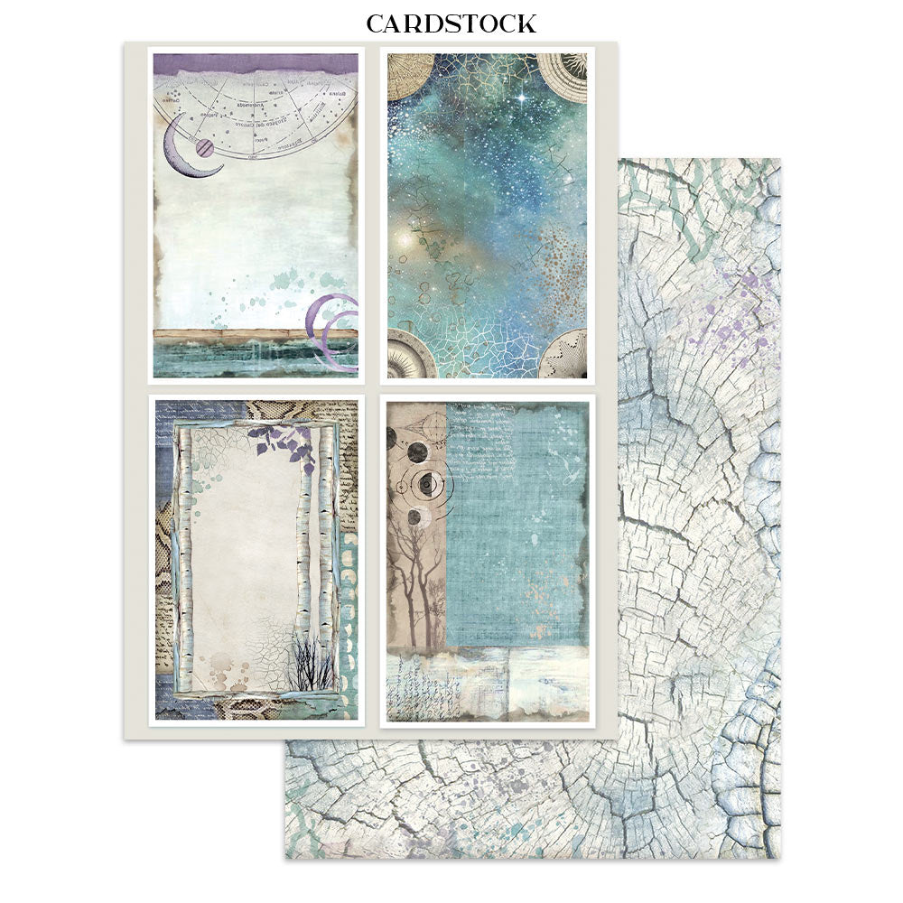 Stamperia Cosmos Junk Journal Stickers, Backgrounds, Cut-Outs by Cristina Radovan - SBJK29