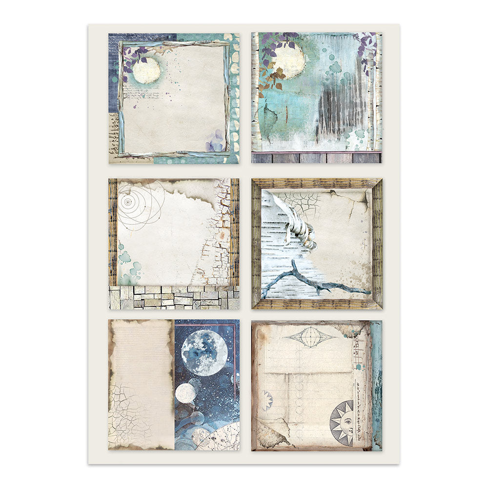 Stamperia Cosmos Junk Journal Stickers, Backgrounds, Cut-Outs by Cristina Radovan - SBJK29