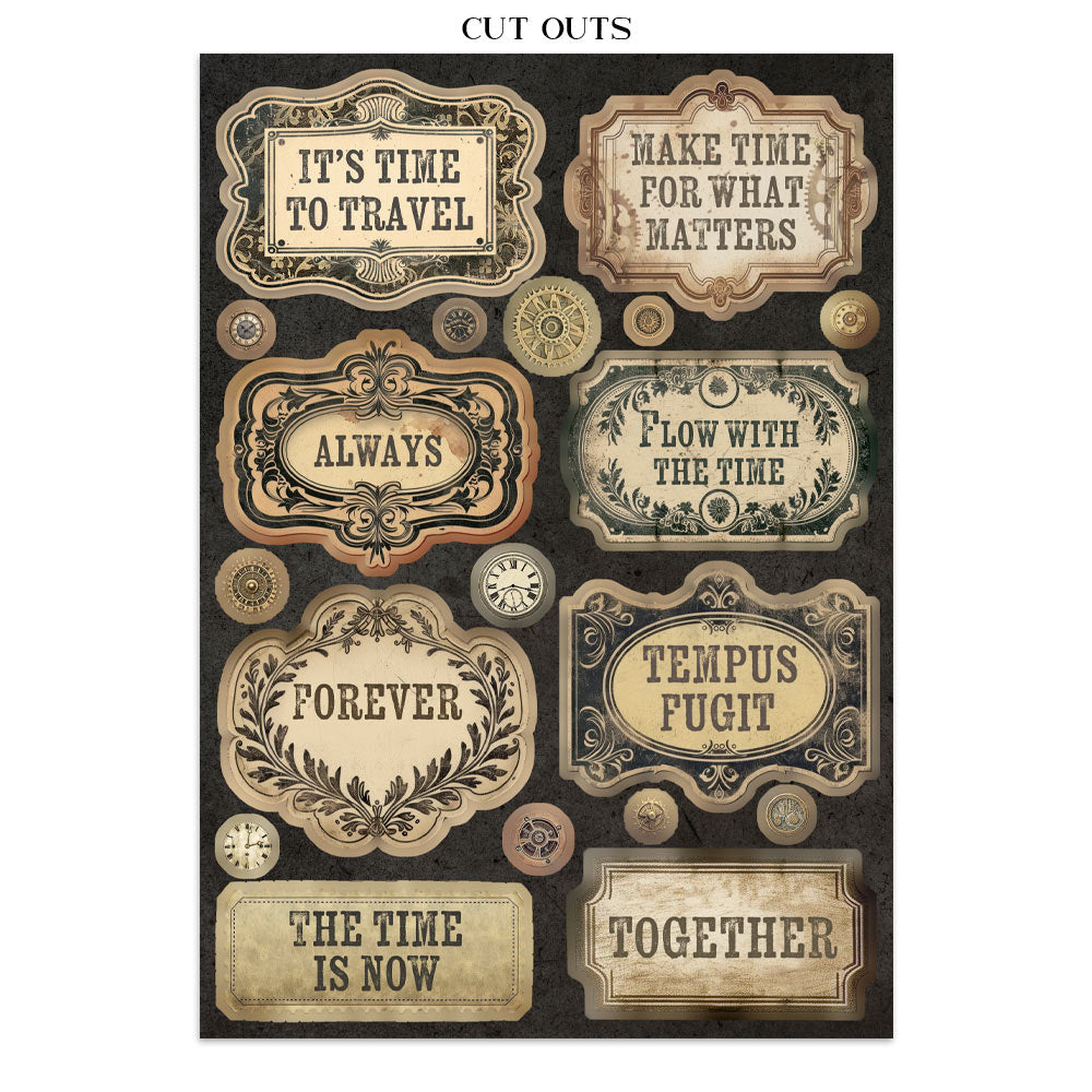 Stamperia Gardens of Time Junk Journal Focus Points (SBJKS01)