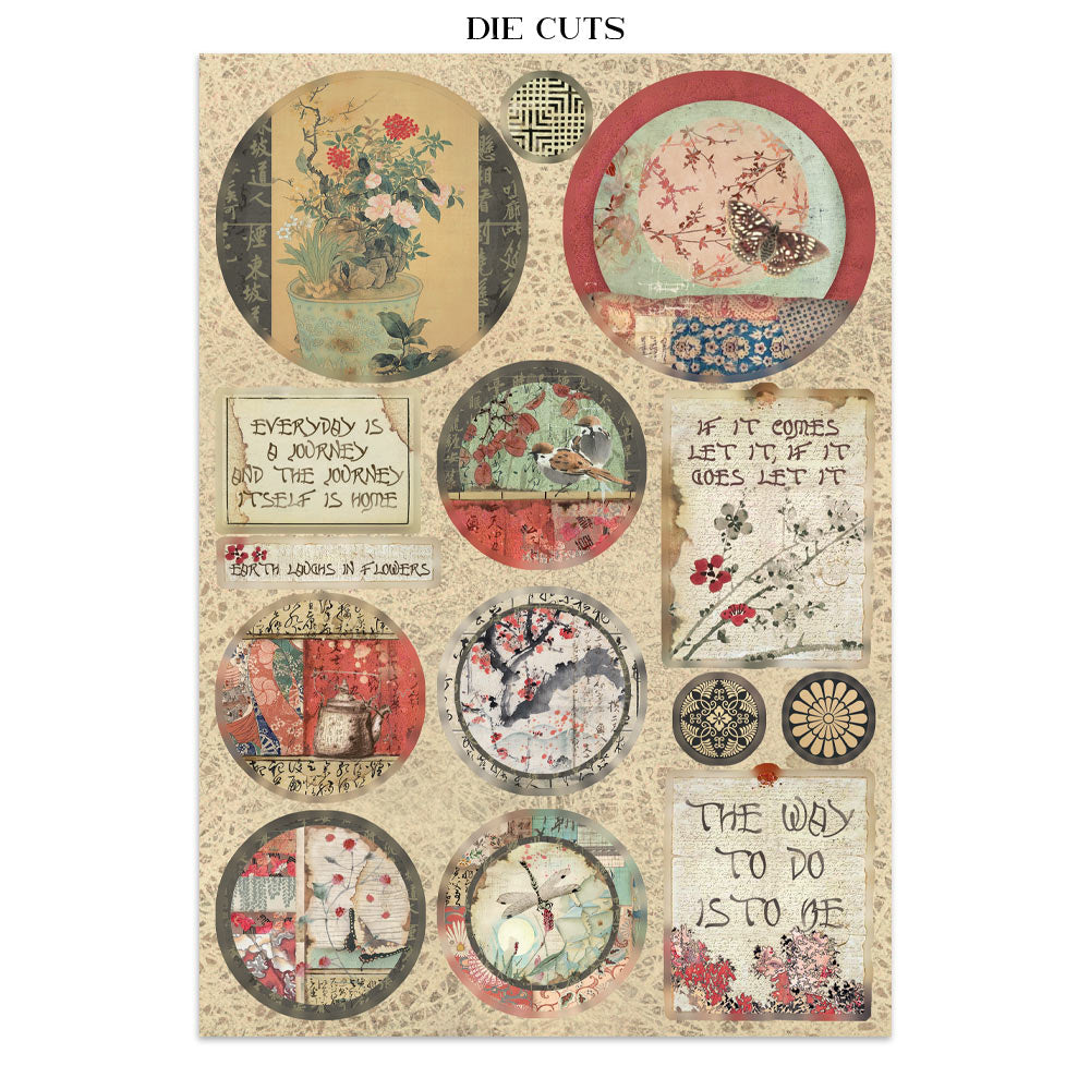Stamperia Oriental Garden Junk Journal A5 Focus Points (SBJKS05)