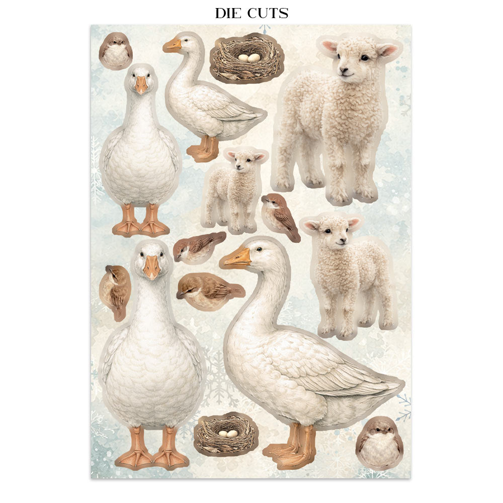 Stamperia White Christmas Junk Journal A5 Focus Points by Cristina Radovan - SBJKS07