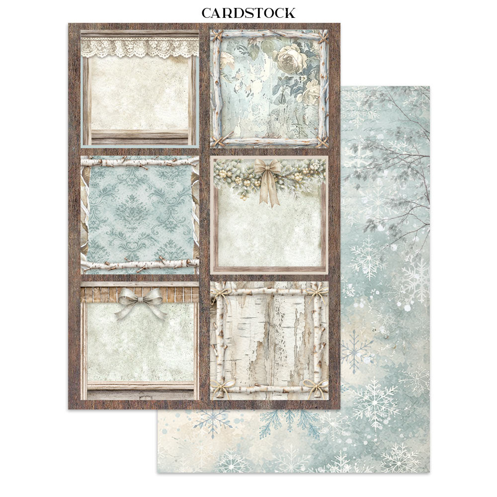 Stamperia White Christmas Junk Journal A5 Focus Points by Cristina Radovan - SBJKS07