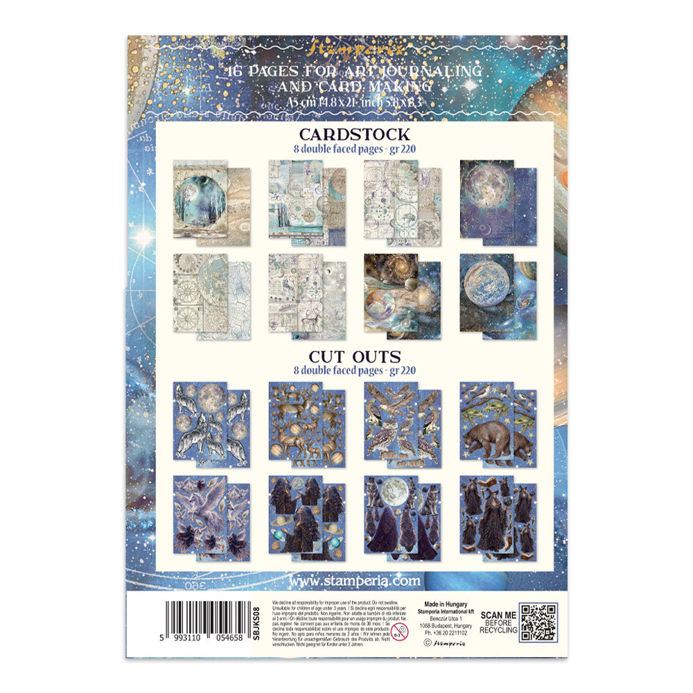 Stamperia Cosmos Junk Journal A5 Focus Points by Cristina Radovan - SBJKS08