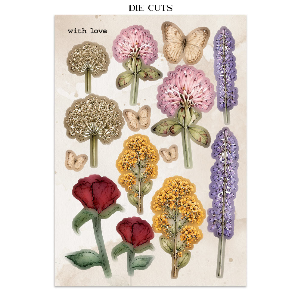 Stamperia Flowers and Poems Junk Journal A5 Focus Points - SBJKS10