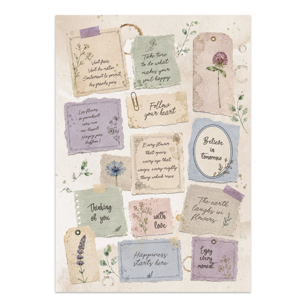 Stamperia Flowers and Poems Junk Journal A5 Focus Points - SBJKS10