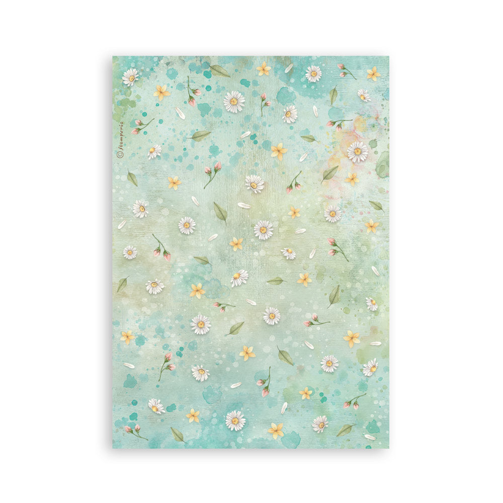 Stamperia Daisy Art A5 Washi Pad (8pcs) (SBW30)