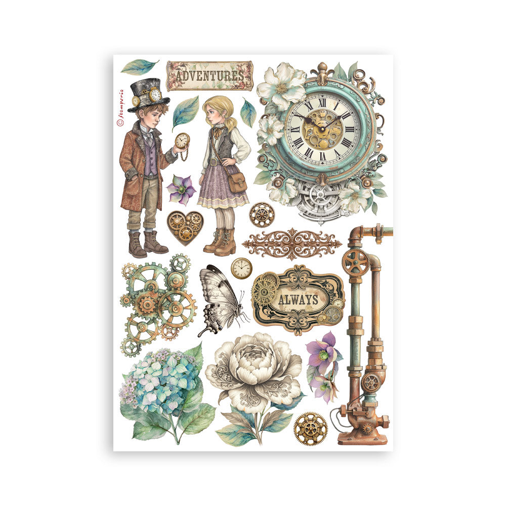 Stamperia Gardens of Time A5 Washi Pad (SBW32)