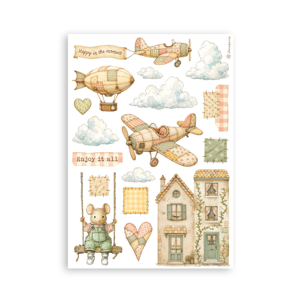Stamperia Cozy Family A5 Washi Pad (8pcs) - SBW38
