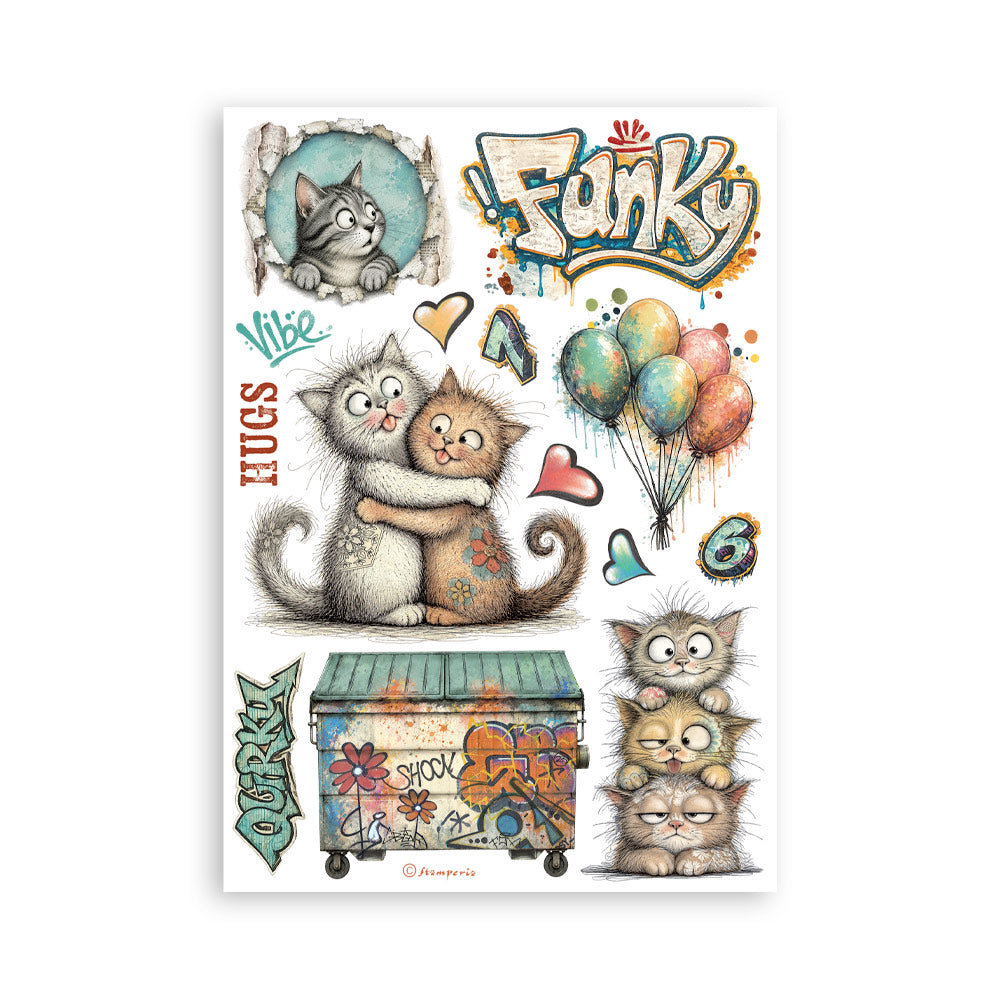 Stamperia Furry Friends 2 Washi Pad A5 (8 Sheets) - SBW39