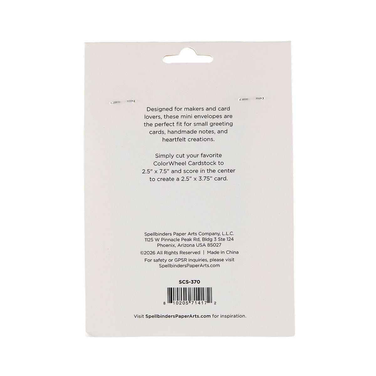 Spellbinders Kraft Mini Envelopes - 25 Pack