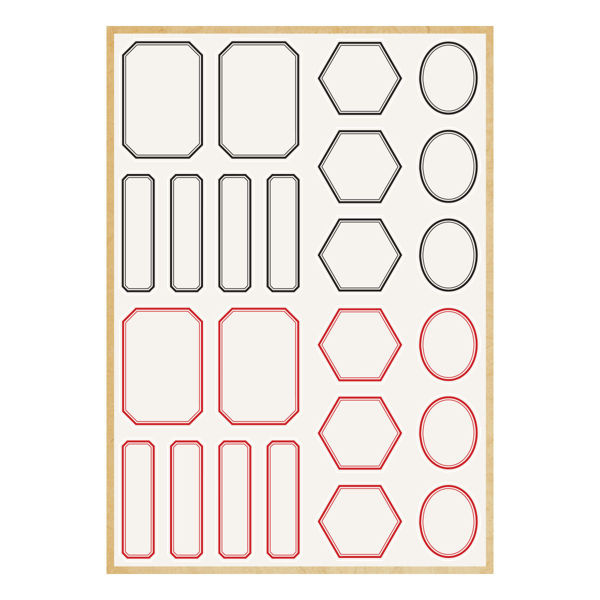 Spellbinders Book 10 Borders & Labels Stickers by Esther Glas - SCSE-039