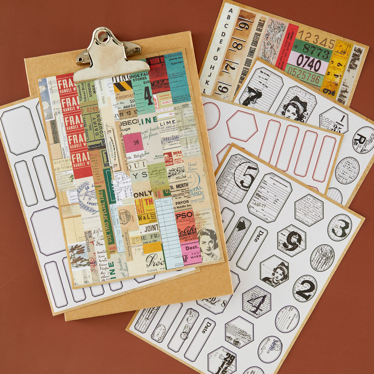 Spellbinders Book 10 Borders & Labels Stickers by Esther Glas - SCSE-039