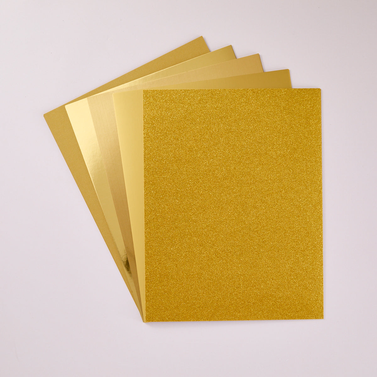 Spellbinders Gold Assortment Treasured Cardstock 8 1/2" x 11 -15 Pack