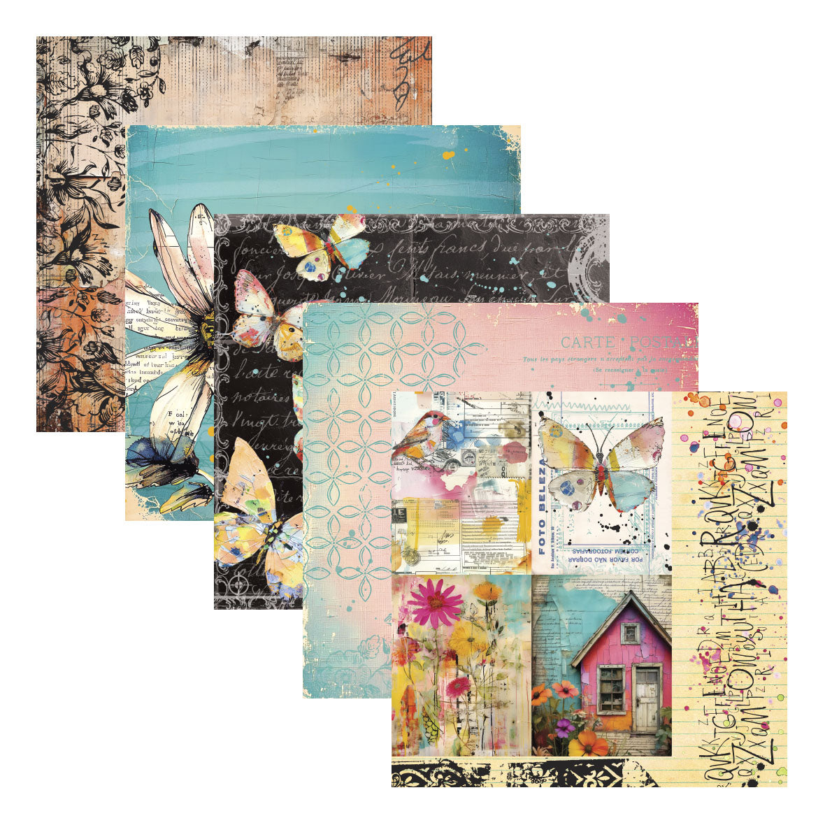 Spellbinders Beautifully Imperfect 6 x 6" Printed Paper from the Beautifully Imperfect Collection