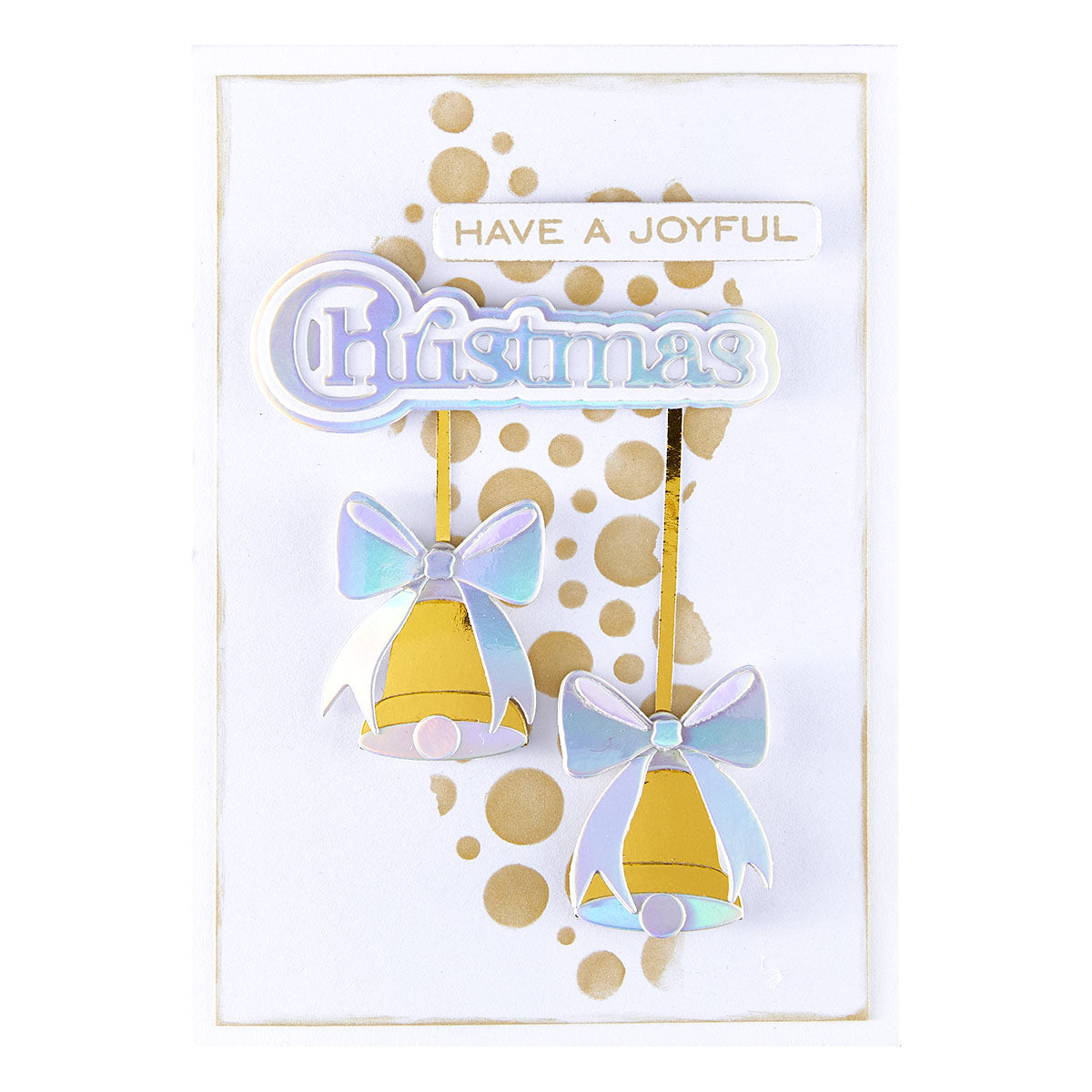 Spellbinders Christmas Sentiments Clear Stamp & Die Set from the All About Christmas Collection by Lisa Horton