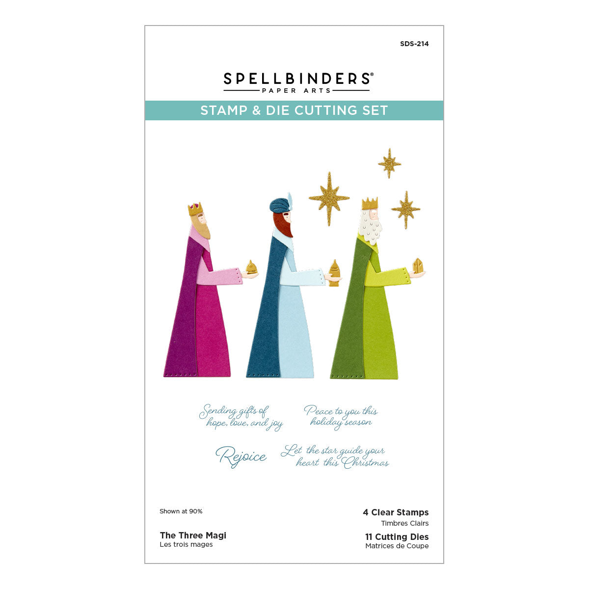 Spellbinders The Three Magi Stamp & Die Set from the Wonderland Collection