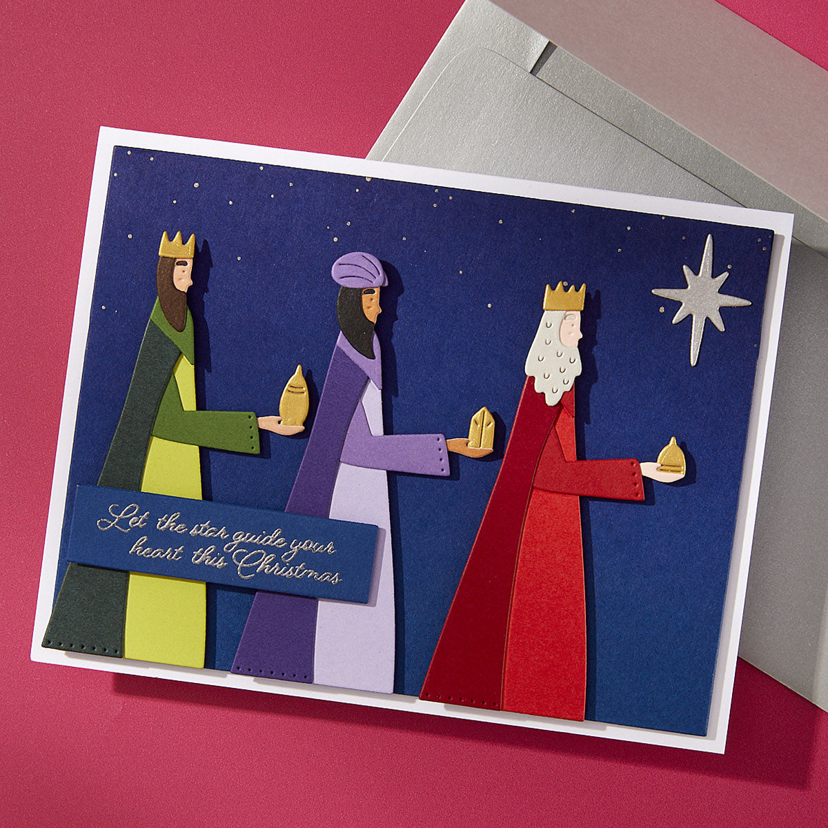 Spellbinders The Three Magi Stamp & Die Set from the Wonderland Collection