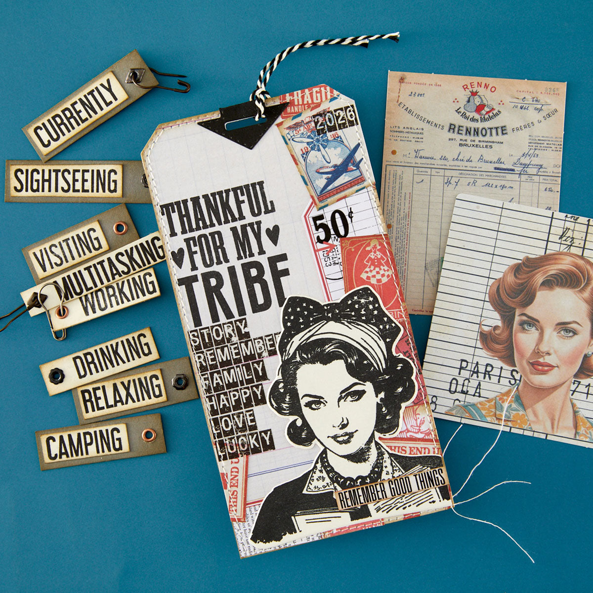 Spellbinders ING Words Stamp & Die Set by Esther Glas - SDS-232
